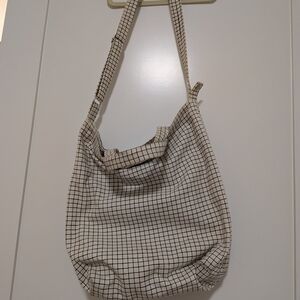 Baggu Checkered Tote Bag - Black and White - Duck Bag